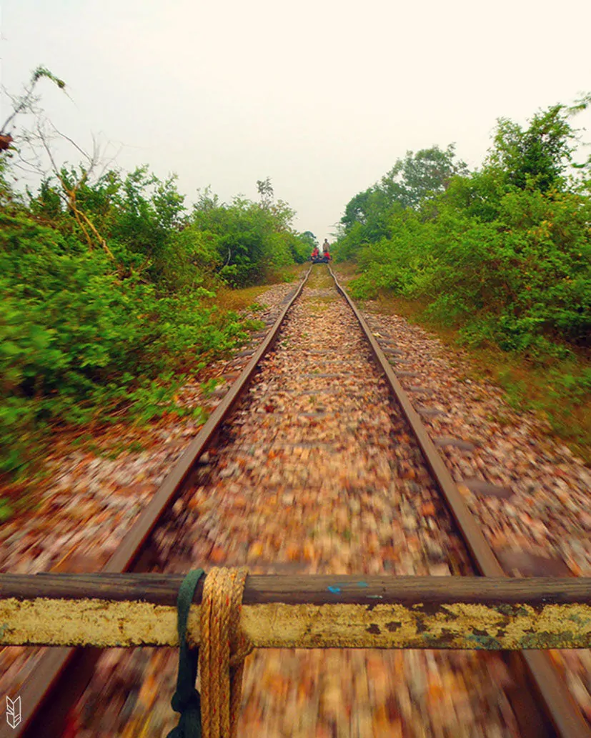 le train de Battambang - Cambodge