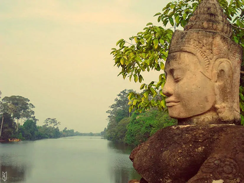 South Gate au temple Bayon - Cambodge