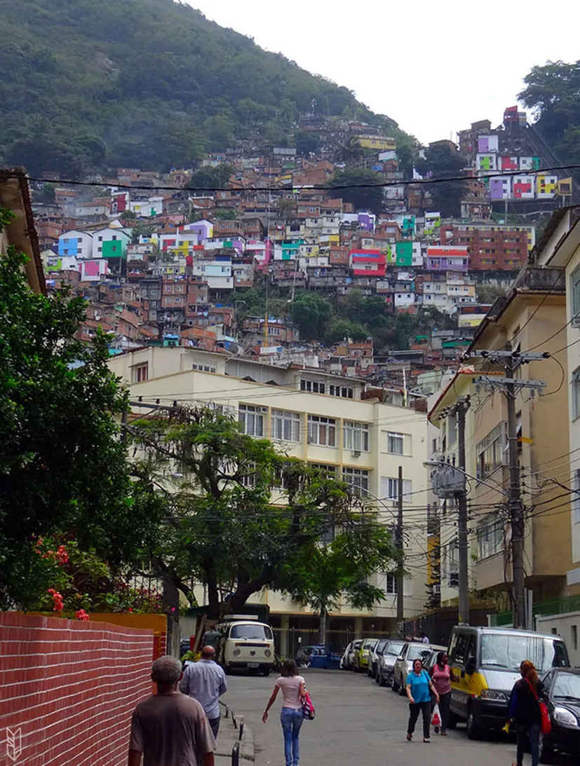 la favela Santa Marta, au Brésil