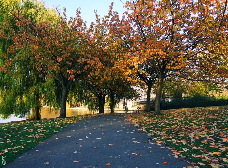 le parc Aussenalster - Hambourg