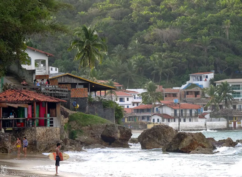 Morro de Sao Paulo au Brésil