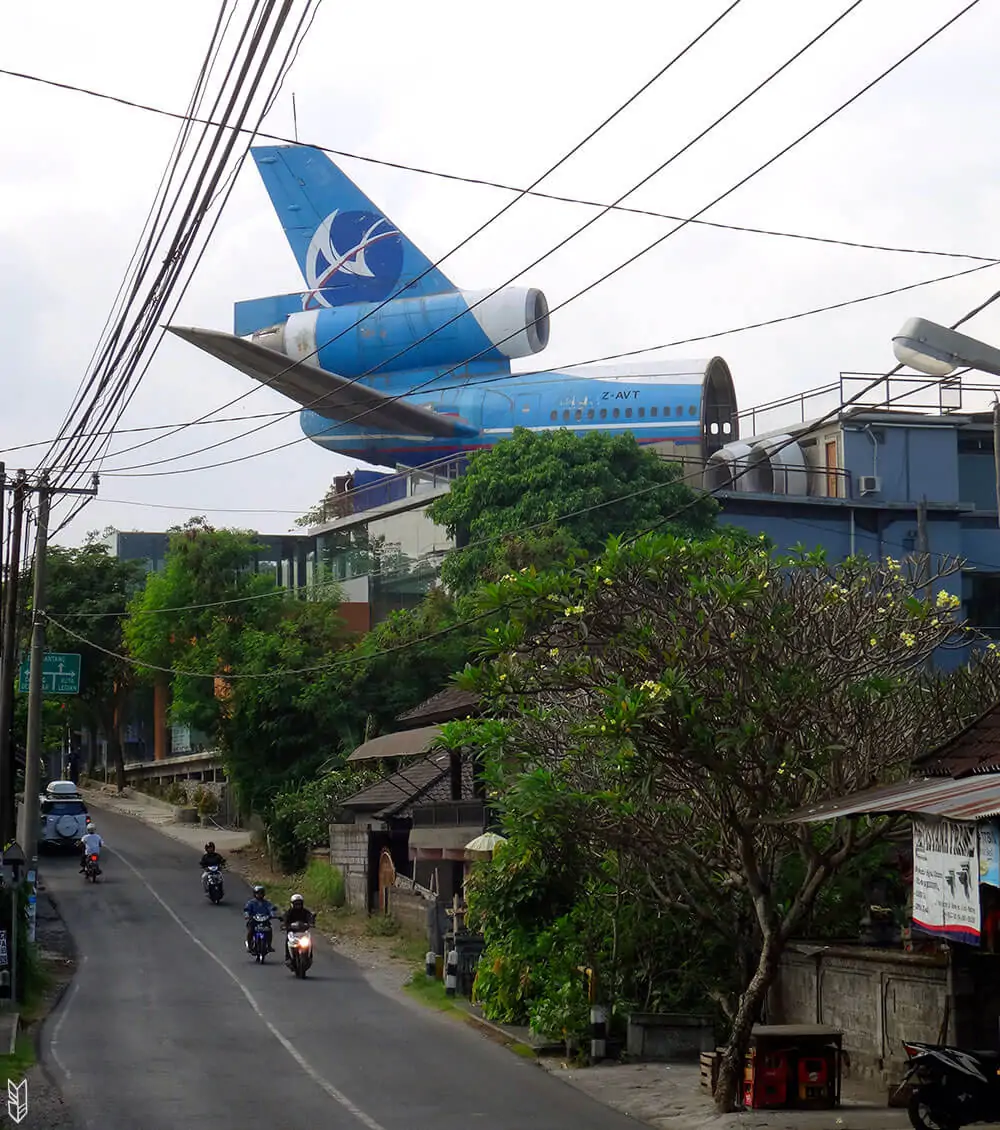 le restaurant-avion de Bali