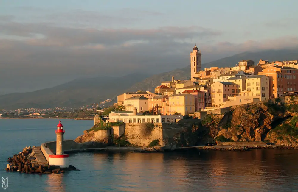 arrivée à Bastia en Corse