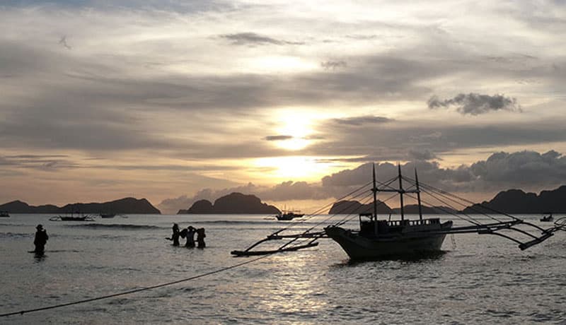 les couchers de soleil aux Philippines