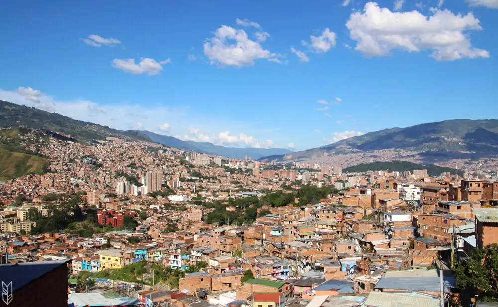 la vue de Medellín depuis la Comuna Trece