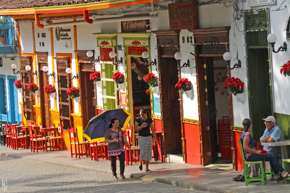 Le village de Jardín en Colombie